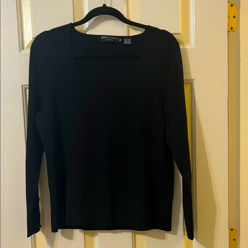 Dana Buchman Black Long Sleeve Sweater
